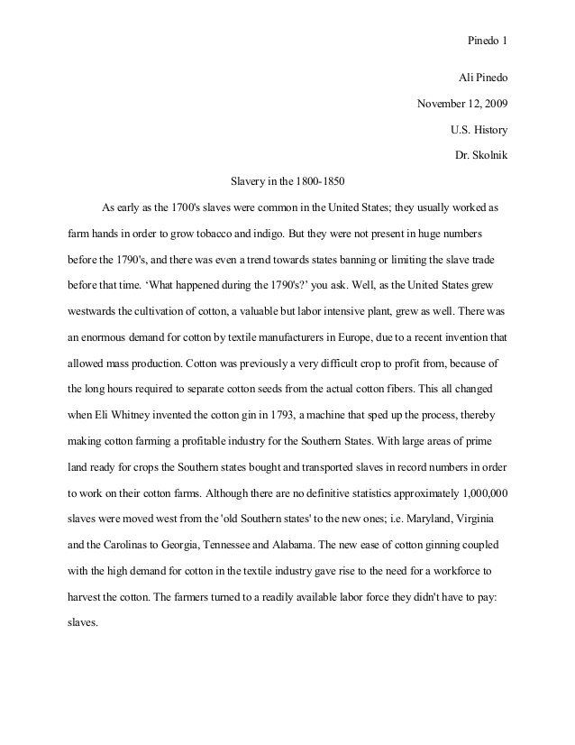 personal history essay