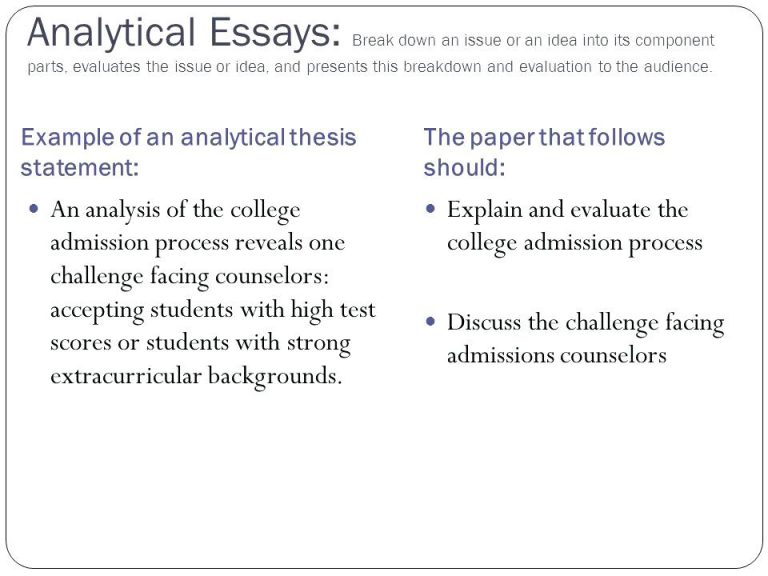 How To Write An Analytical Essay 1749